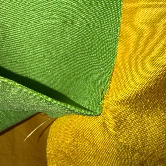 Vintage 80s Silk Colorblock Art Fashion Shift Dress Geometric Rainbow Size 8 - Picture 7 of 12